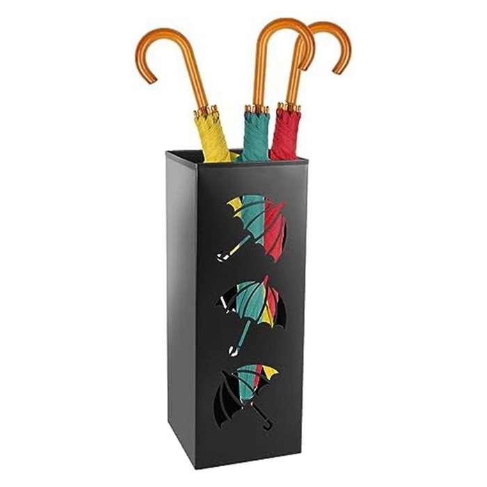 Umbrella Stand Outdoor Design Square Metal Umbrella In Modern Style with Removable Anti-rust Sculpt