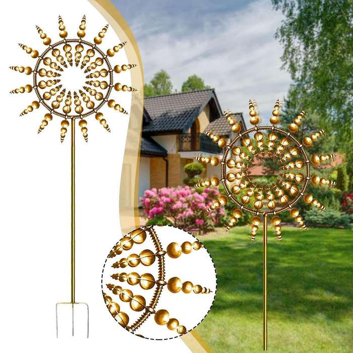 Unique and Magical Metal Windmill Outdoor Wind Spinners Wind Catchers Patio Lawn Garden Decoration 3