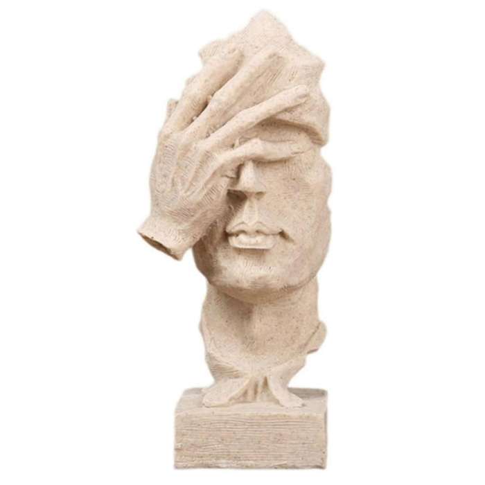 Unique Thinkers Statue Not Looking Abstract Mask Arts Statue - Modern, Creatives Home Decor for Art