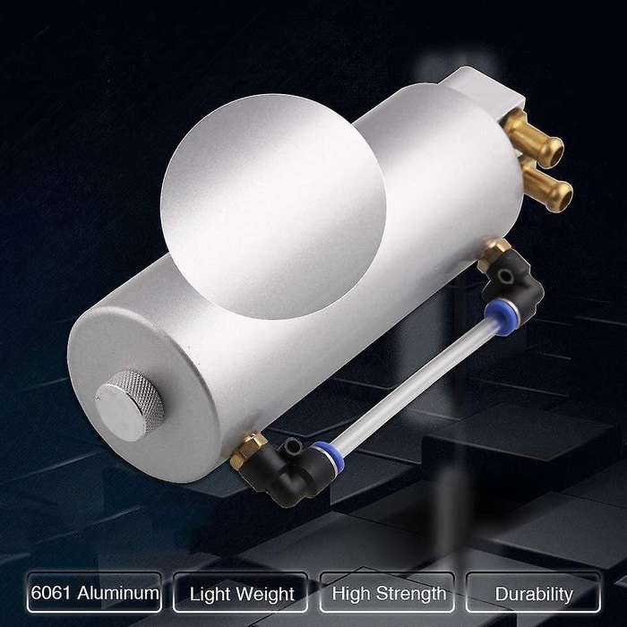 Univarsal Aluminum Car Oil Catch Tank Can Kit 450ML - Silver