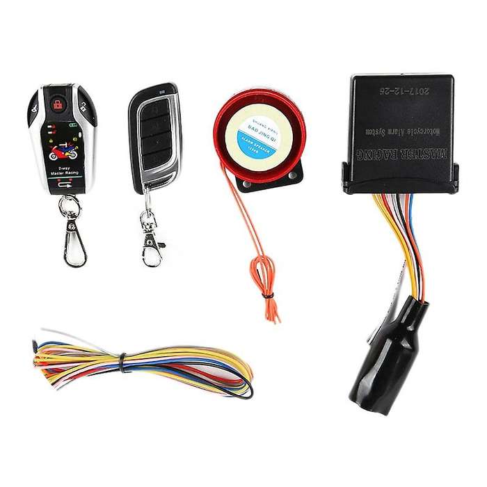 Universal 12V Motorcycle Anti-Theft Two-Way Alarm with Automatic Locking 57BA for ///