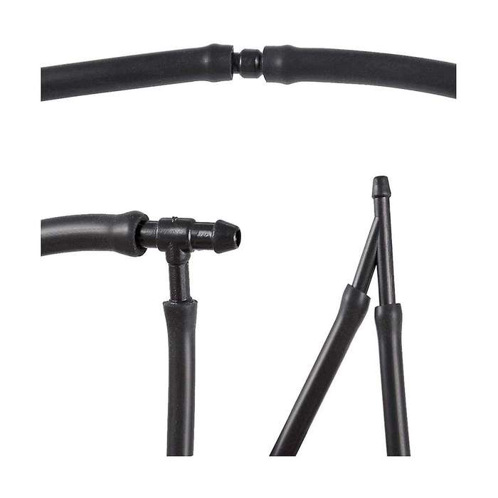 Universal 2M Windshield Washer Nozzle Hose Tube Pipe with Connector T Y Straight for Front Window H