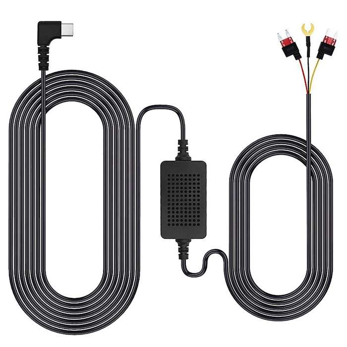 Universal 3.5M Car Dash CAM Wire 12/24V to 5V 3A Vehicle DVR Hardwire Cable Kit Video Camera Record