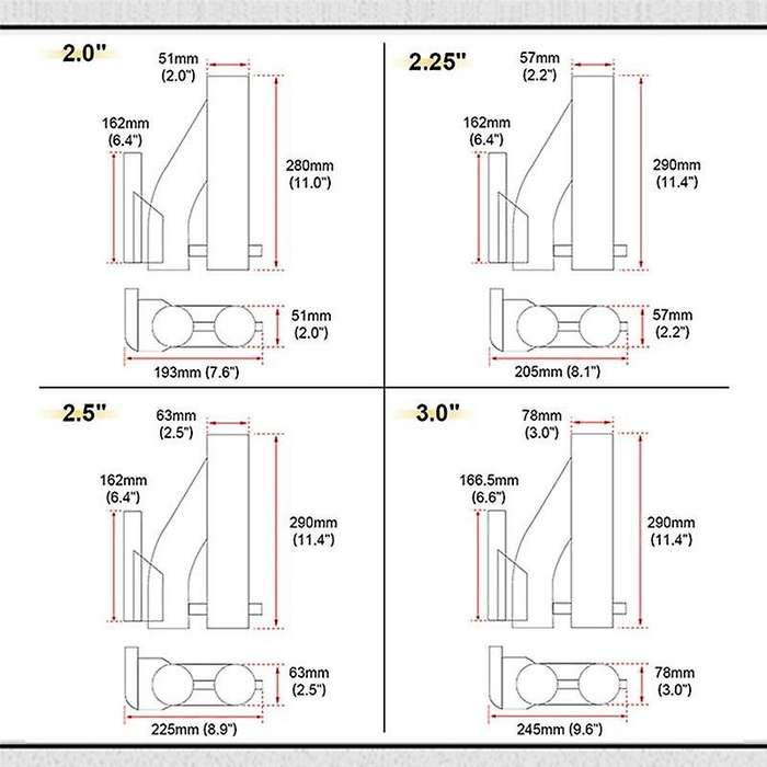 Universal 3Inch Dual Valve Electric Exhaust Shutoff Valve System Y-Type Exhaust Muffler Kit with Wir