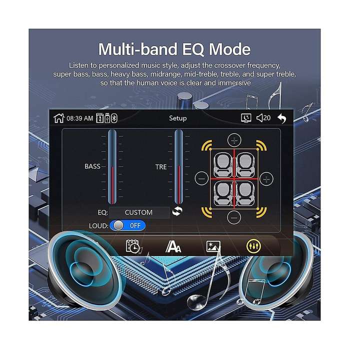 Universal 7inch Carplay Car Radio Hd Multimedia Touchscreen Mp5 Player Bluetooth Usb Fm Camera Mirr
