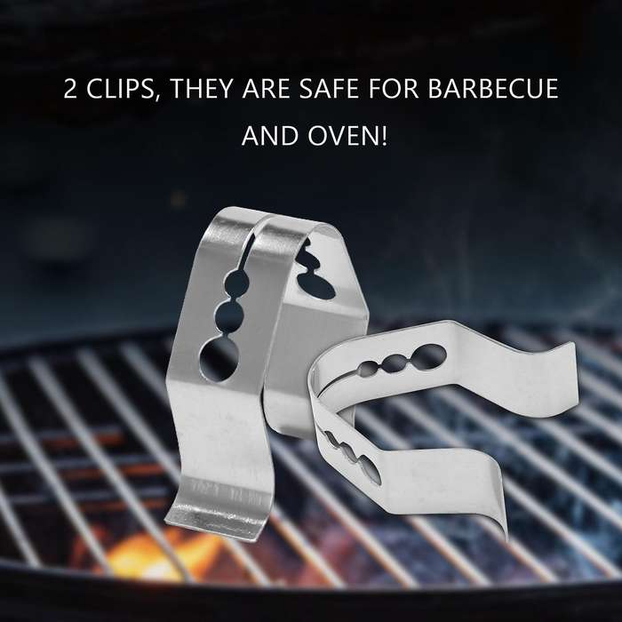 Universal A Style Meat Thermometer Probe Holder Ambient Temperature Readings BBQ Smoker Oven Grill,S