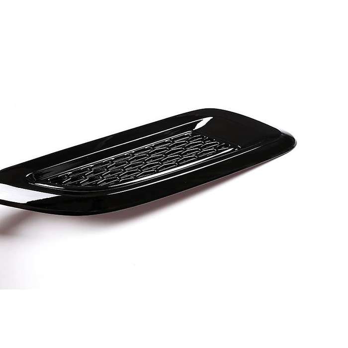 Universal ABS Car Hood Air Vent Decorative Cover Trim Bonnet Vent Flow Sticker Black
