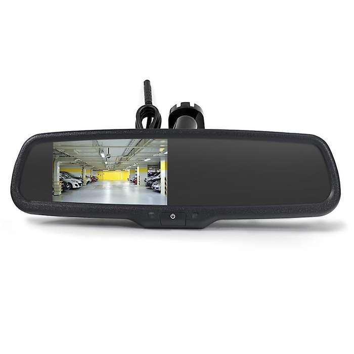 Universal AHD 4.3inch TFT LCD Interior Replacement Rear View Mirror Car Monitor 2Ch Video Input