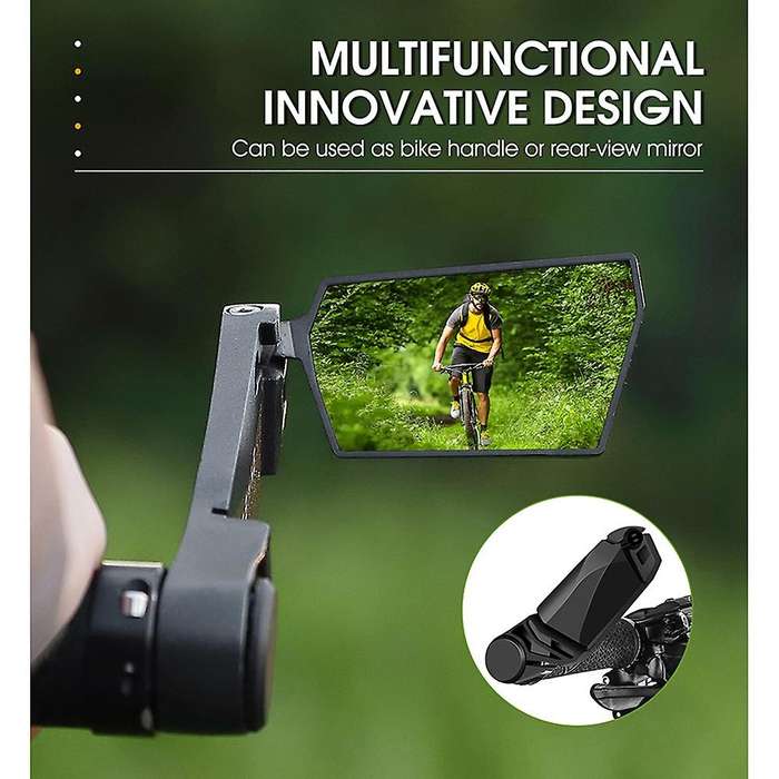 Universal Bicycle Rearview Mirror Adjustable Rotate Wide-angle Cycling Rear View Mirrors Bike Acce