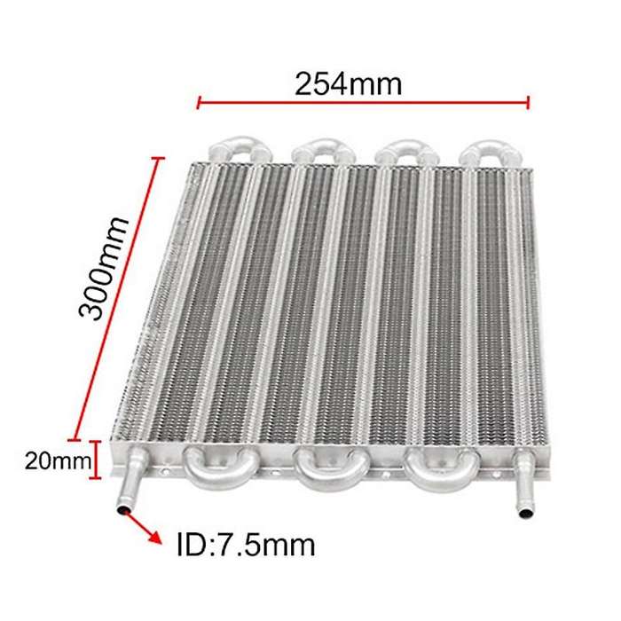 Universal Car Air Condenser Radiator 6 Row Fin Pipe Belt Condenser for Auto Accessory