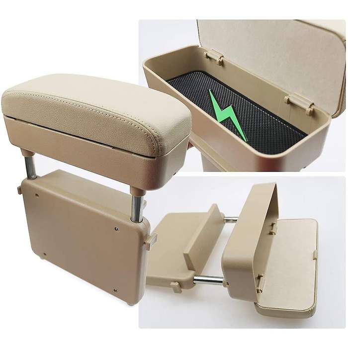Universal Car Armrest Box Elbow Support Adjustable Car Center Console Arm Rest Stand By Wireless Cha