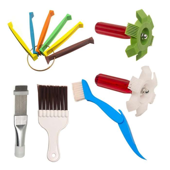 Universal Car Radiator Condenser Fin Comb Sets Air Conditioner Coil Straightener Hand Cleaning Tool