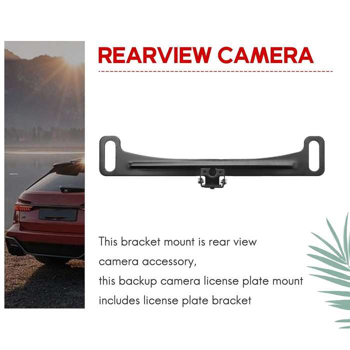 Universal Car Rear View Camera License Plate Bracket Kit Accessories, Only Holder for Backup Camera