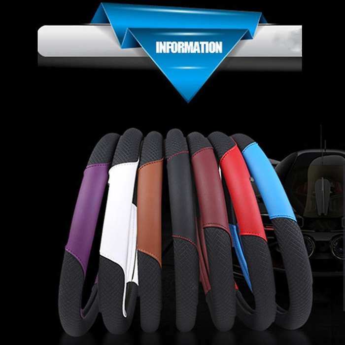 Universal Car Steering Wheel Cover Imitation Dermis Auto Steering-Weel Covers Auto Upholstery ( Blac
