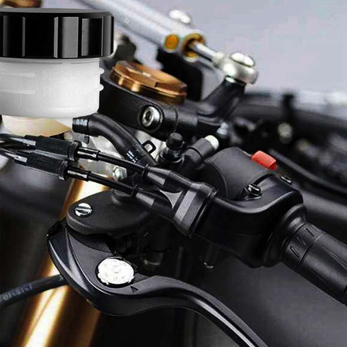 Universal CNC Motorcycle Brake Fluid Reservoir Clutch Tank Oil Fluid Cylinders Cup for Blue