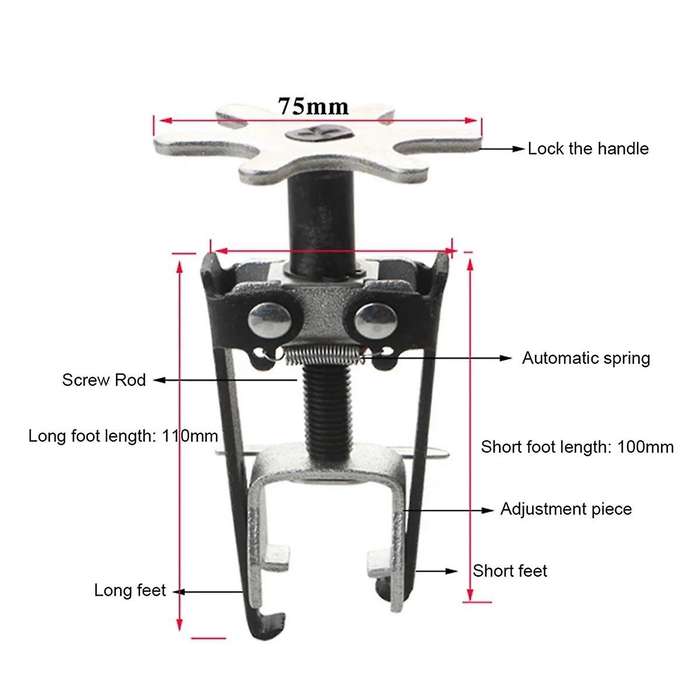Universal Engine Overhead Valve Spring Compressor Valve Remover Installer Tool Valve Spring Keeper T