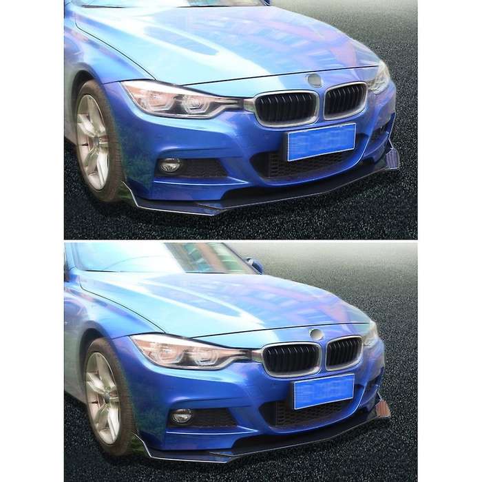 Universal Front Bumper Lip Under Panel Bumper Shovel Lip Spoiler Carbon Fiber