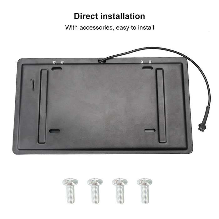 Universal Front Rear License Plate Frame Electric Remote Control Flip Hidden License Plate Bracket H