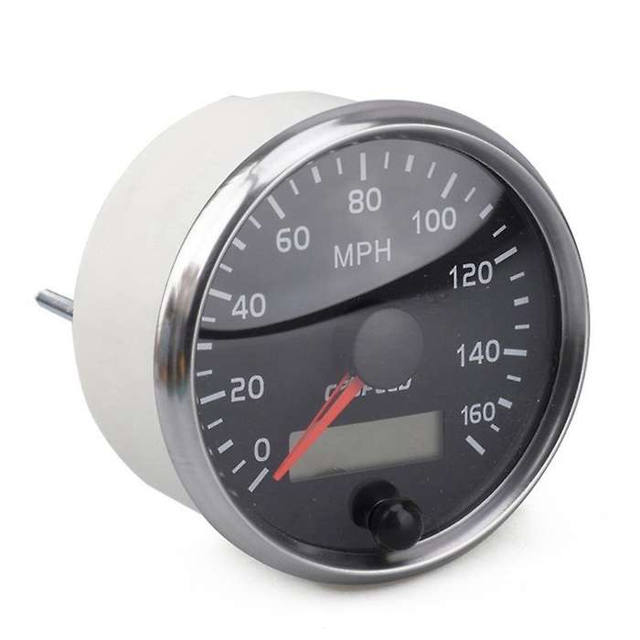 Universal Speedometer 12V/24V Odometer 85mm 160MPH for Car Motorcycle LCD Tachometer