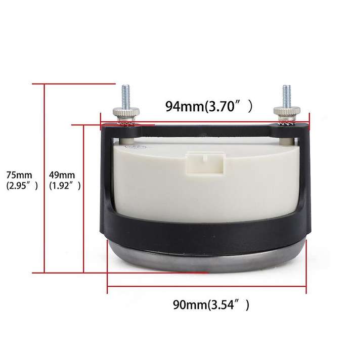 Universal Speedometer 12V/24V Odometer 85mm 0-8000RPM for Car Motorcycle LCD Tachometer