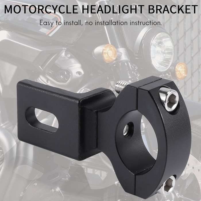 Universal Handlebar 22 25mm 7/8 Inch Motorcycle Headlight Bracket Spotlight Tube Clamp for Cafe Race