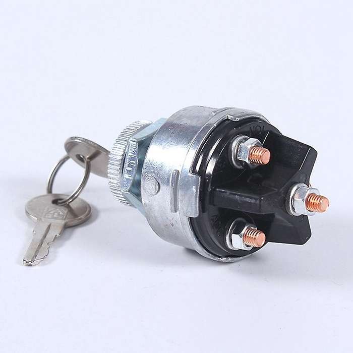 Universal Ignition Key ON /OFF Switch with 2 Keys 3 Position for Car Tractor Trailer Truck