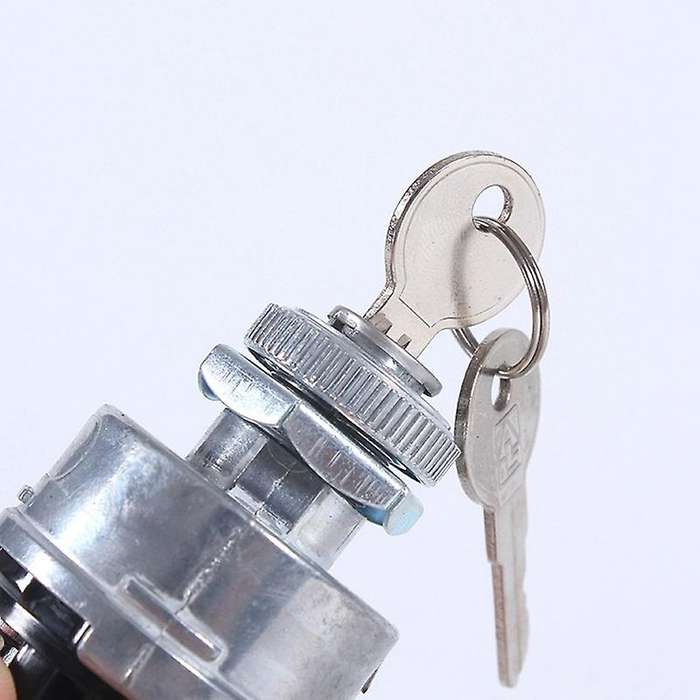 Universal Ignition Key ON /OFF Switch with 2 Keys 3 Position for Car Tractor Trailer Truck
