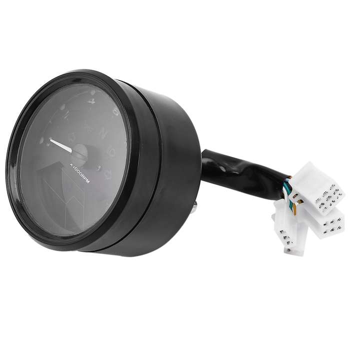 Universal LCD Digital Motorcycle Odometer Speedometer Tachometer 12000 RPM Gauge with Sensor