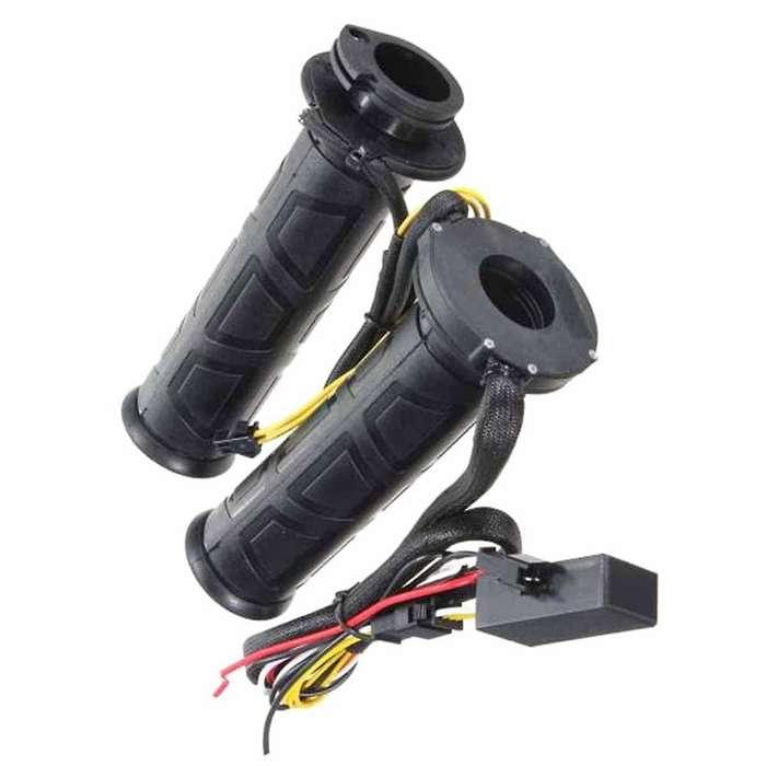 Universal Motorcycle 7/8inch 22mm Electric Heated Grips Scooter Moped Bar Hand Warmer Adjustable Hot