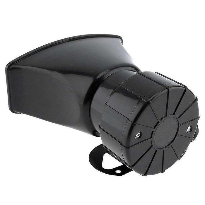 Universal Motorcycle Car Alarm Sound 7 Tone Horn 12v 100w Police Siren Horn Loudspeaker (black)