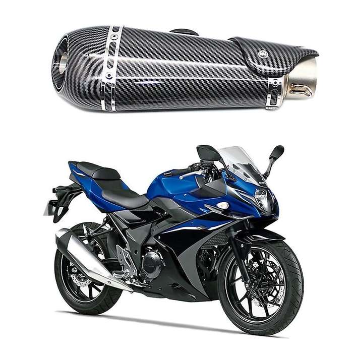 Universal Motorcycle Exhaust Muffler Pipe GP Scooter Motorbike Pipe for NC750X CBR300 Ninja 400 Z900
