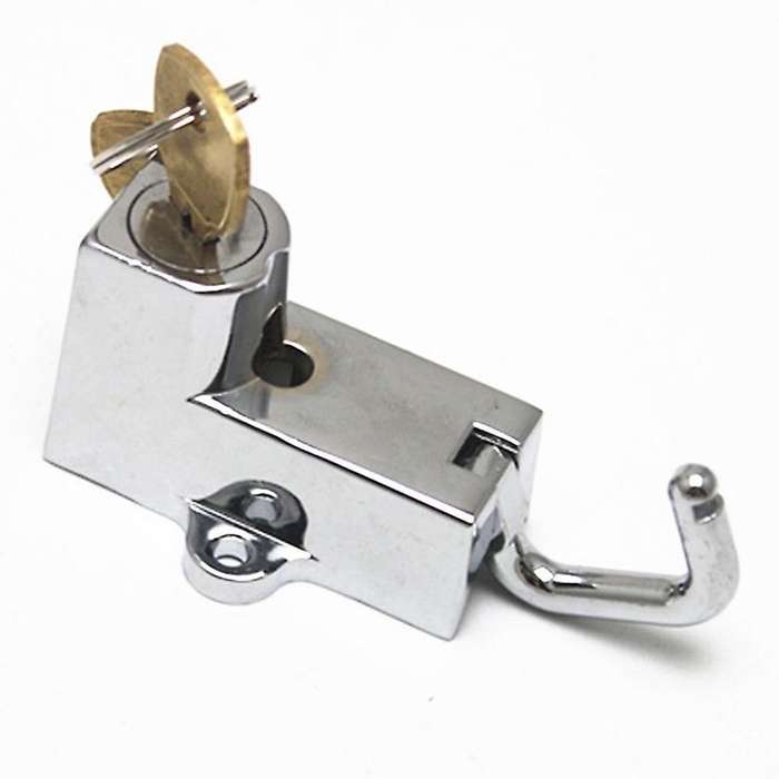Universal Motorcycle Handlebar Shelf Bar Tube Helmet Lock with 2 Keys for 7/8 inch to 1-1/4 inch 25-