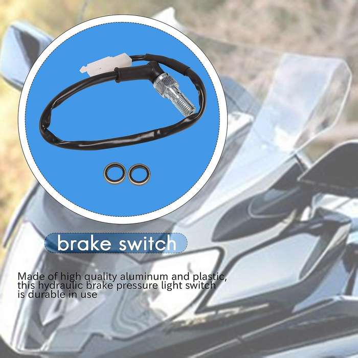 Universal Motorcycle Hydraulic Brake Pressure Rear Light Switch Hollow Bolt Accessories M10 1.25mm