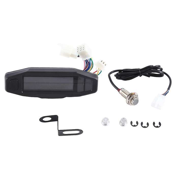 Universal Motorcycle Speedometer Tachometer Oil Gauge Hd Screen Digital Meters Instrument Cluster Tu