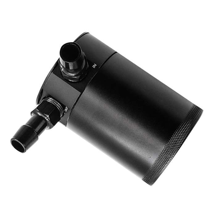 Universal Oil Catch Can Compact Baffled 2-port Aluminum Reservoir Oil Catch Tank Fuel Tank Two Hole