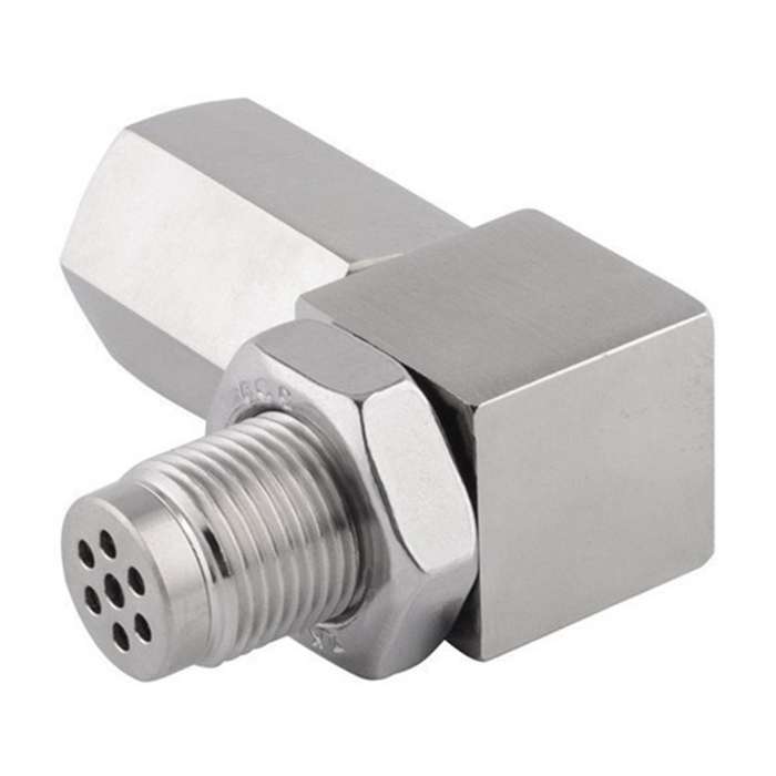 Universal O2 Oxygen Sensor Adapter 90 Degree 02 Bung Extension Catalytic Extender M18x1.5 Car Fix