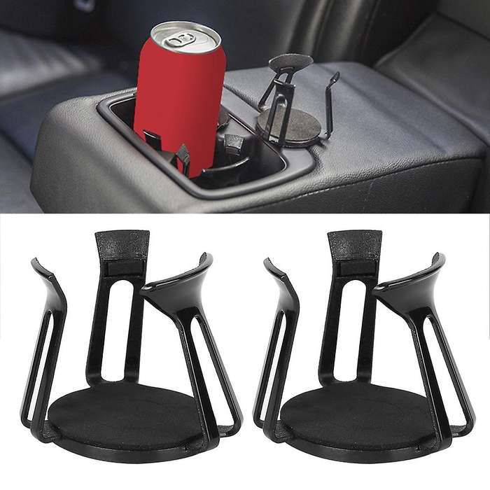 Universal Plastic 2Pcs Car Interior Water Cup Holder Paste Fixer Stopper Drink Bottle Stand Accessor