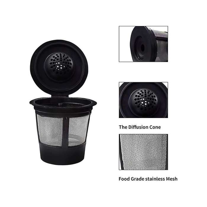 Universal Refillable K Cups Coffee Filter Pod, Coffee Pods for Coffee Maker 2.0&1.0