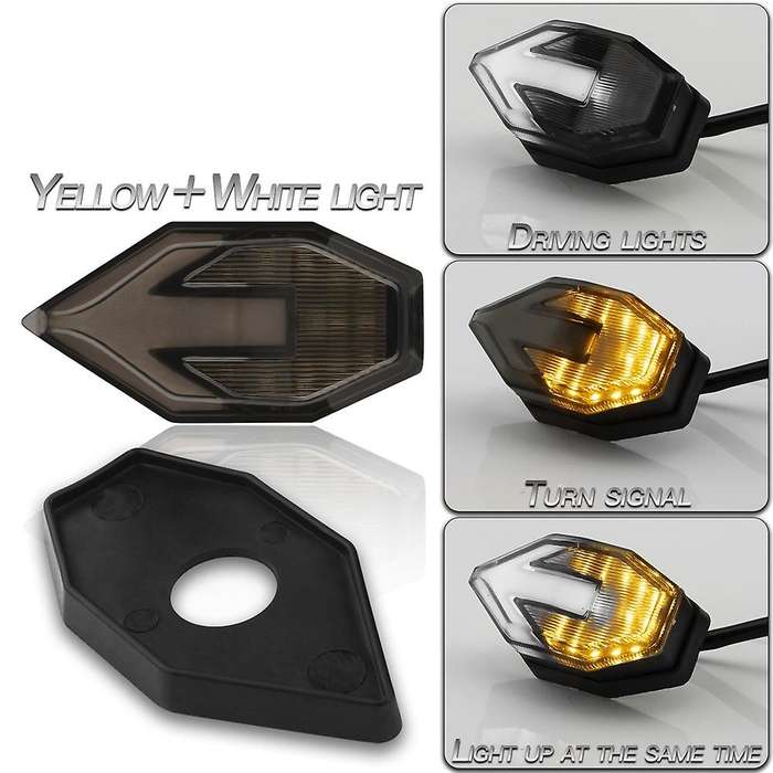 Universal Shape LED Black Mini Tiny Small Indicators Turn Signals Motorcycle for