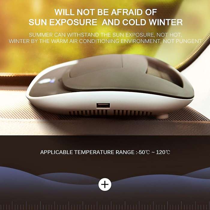 Universal Solar Powered Car Negative Diffuser Automatic Air Purifier Vehicle Phone Holder Charger Mi