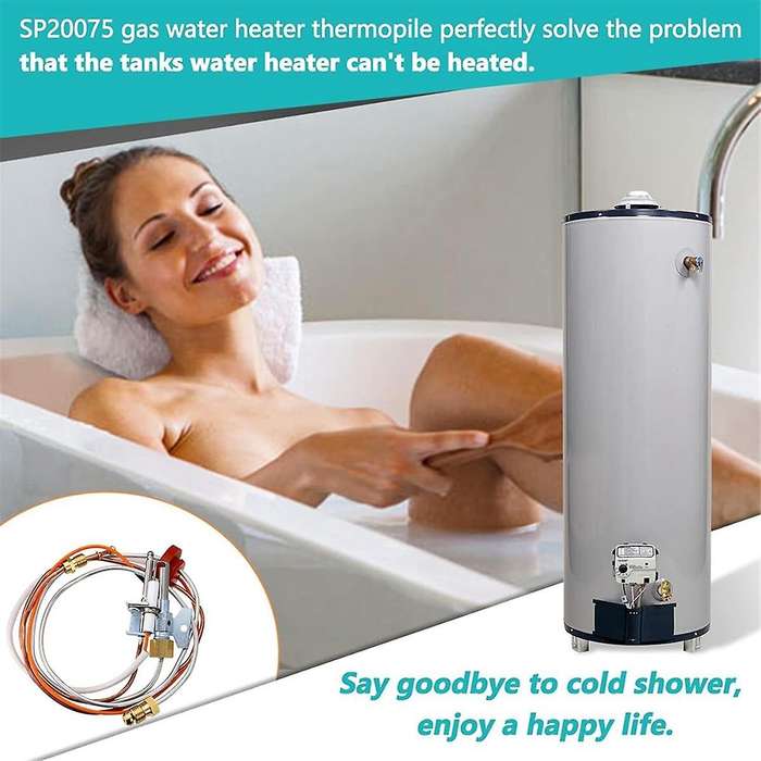 Universal Upgraded SP20075 SP20305A Pilot and Igniter Assembly Replacement Kit for Natural Gas Water