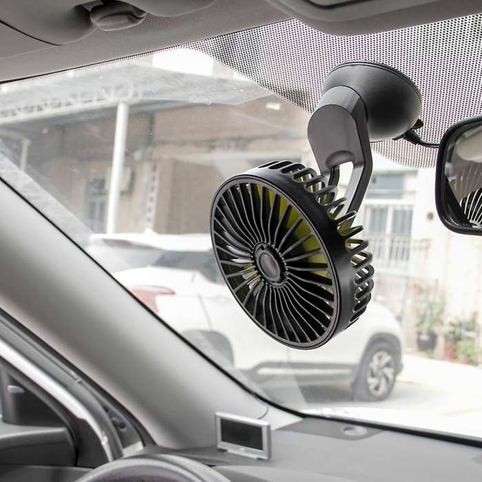 Universal Wind Three Speed Control Usb Car Fan Usb Car Fan Suction Cup Car Back Single Head Car Fan