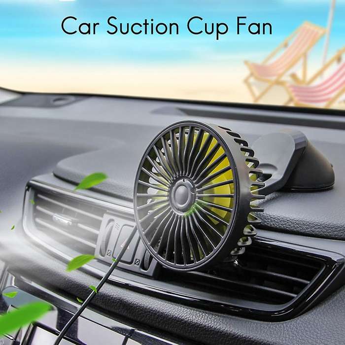 Universal Wind Three Speed Control Usb Car Fan Usb Car Fan Suction Cup Car Back Single Head Car Fan
