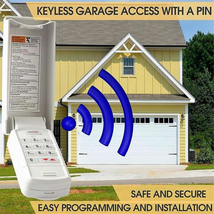 Universal Wireless Garage Door Opener Keypad -r for Genie Overhead Linear