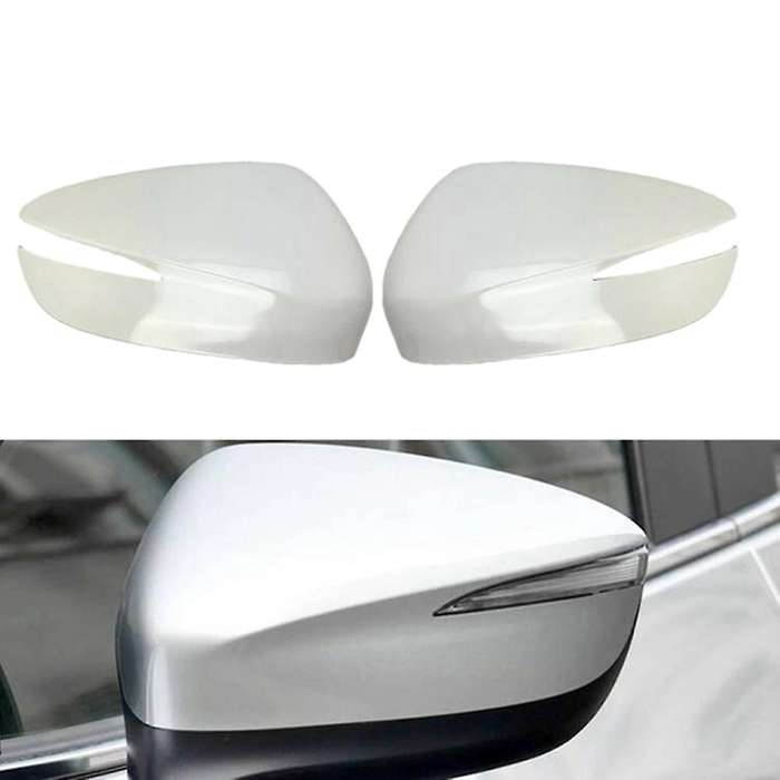 Unpainted Car Door Mirror Side Rear View Mirror Cover Shell Mirror Cap for -3 -5 2015-2019