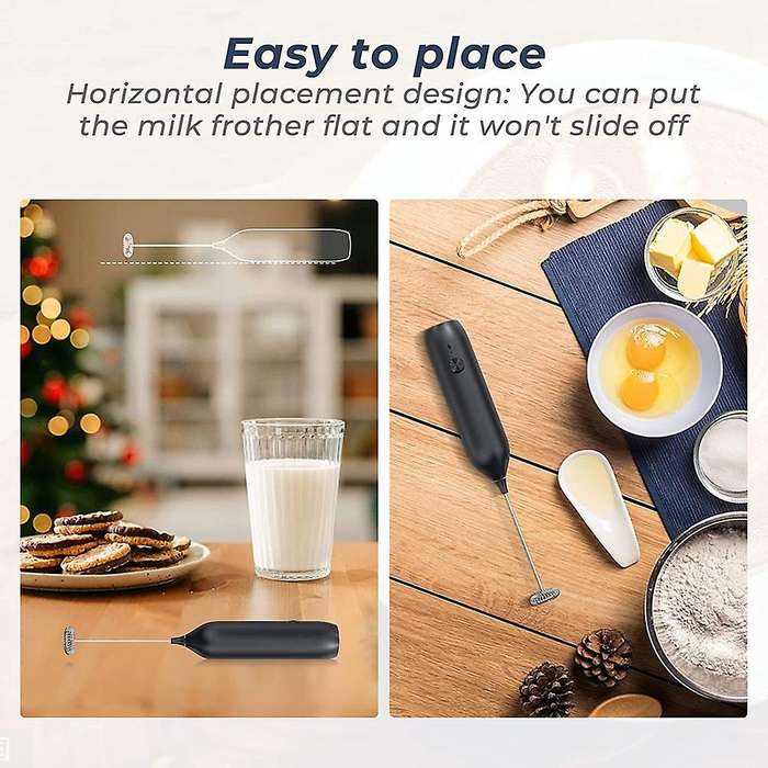 Updated Models Electric Frother for Coffee, with Built-In Lithium Battery for Coffee,Cappuccino