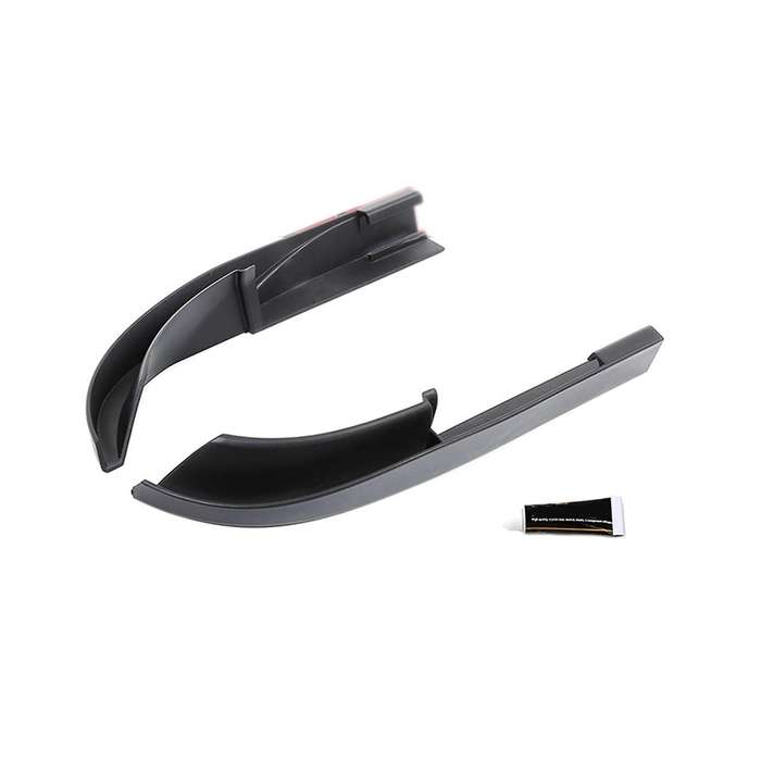 Upgraded Version Rain Gutter Extensions, Rain Groove Diverter, for 2011-2017 Wrangler JK JKU, Black