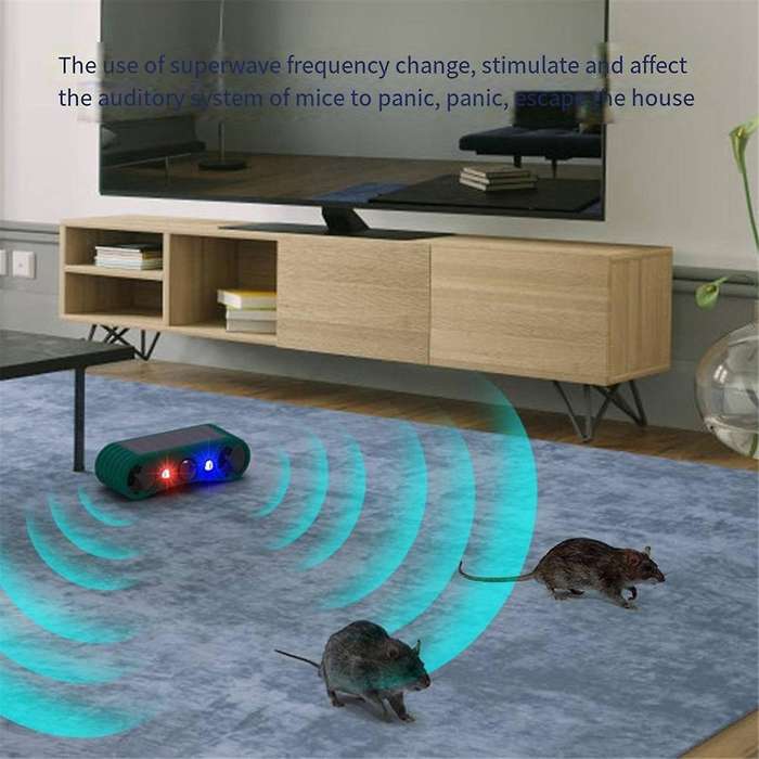 Upgraded Solar Alarm Animal Repeller Infrared Sensor Sound and Light Alarm to Scare Wild Boars and E