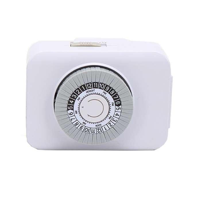 US Plug, 24-Hour Cycle Plug-in Mechanical , Programmable Timer for Electrical Outlets, 30-Minute Int
