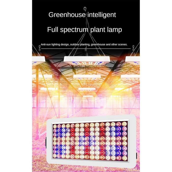 US Plug,240LED Grow Plant Lights Full Spectrum Greenhouse Growing Lamp for Indoor Plants Veg Hydrop
